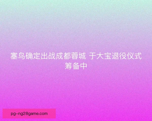塞鸟确定出战成都蓉城 于大宝退役仪式筹备中