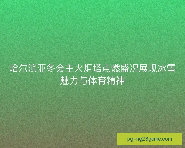 哈尔滨亚冬会主火炬塔点燃盛况展现冰雪魅力与体育精神